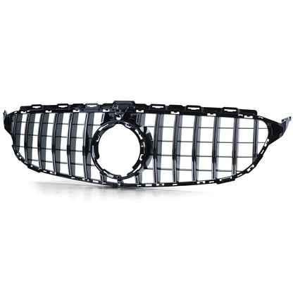 💫Griglia Sport Cromo Nero Lucido per Mercedes Classe C W205/S205 (2018–2021)💫