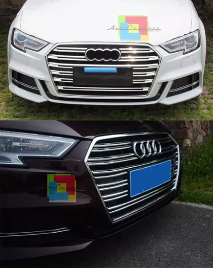 MODANATURE AUDI A3 8V 2017+ LIFT CROMATURE ADESIVE PER GRIGLIA ANTERIORE