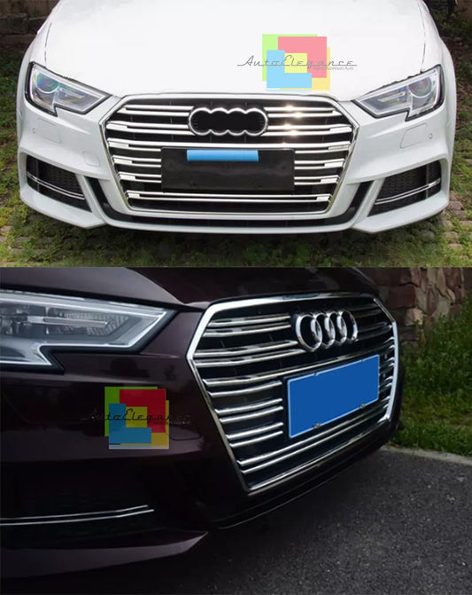 MODANATURE AUDI A3 8V 2017+ LIFT CROMATURE ADESIVE PER GRIGLIA ANTERIORE