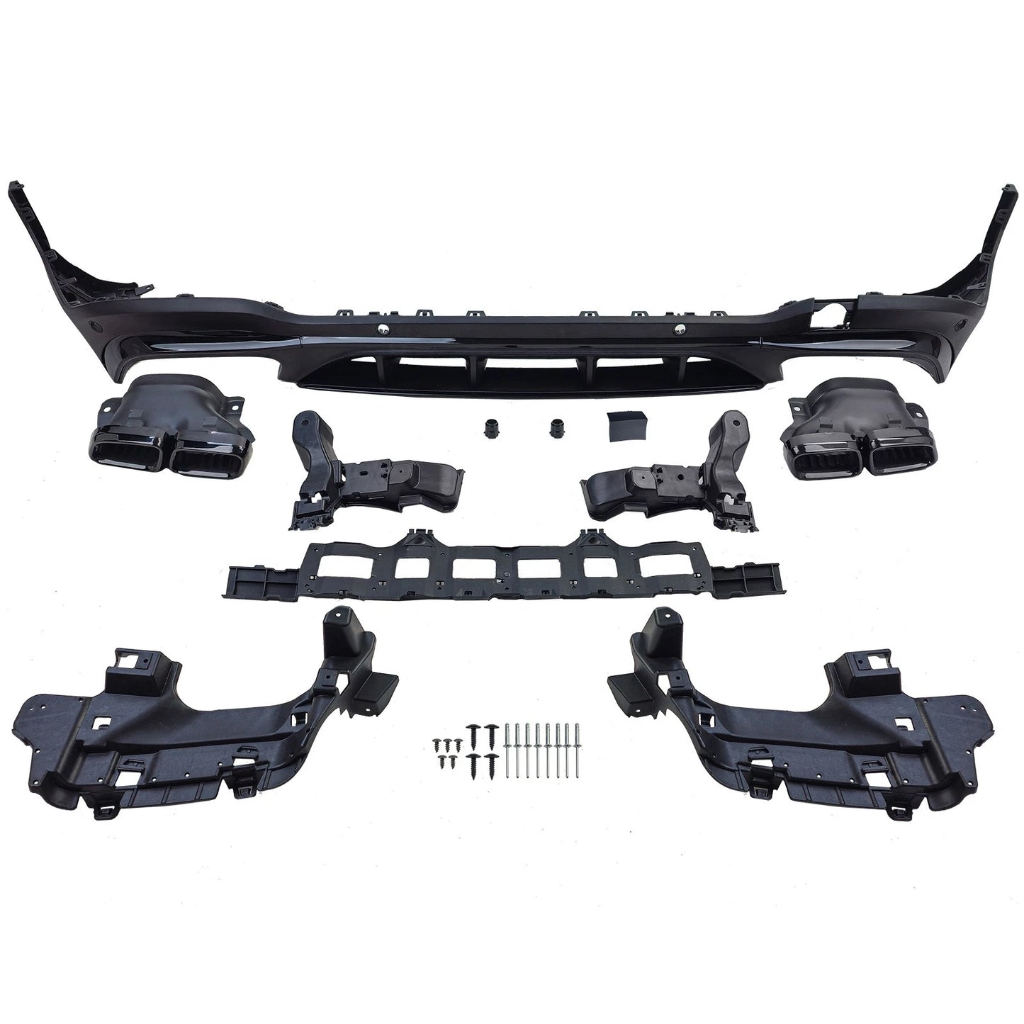 🎀Diffusore Posteriore Sport + Terminali di Scarico per Mercedes GLC X253  🎀