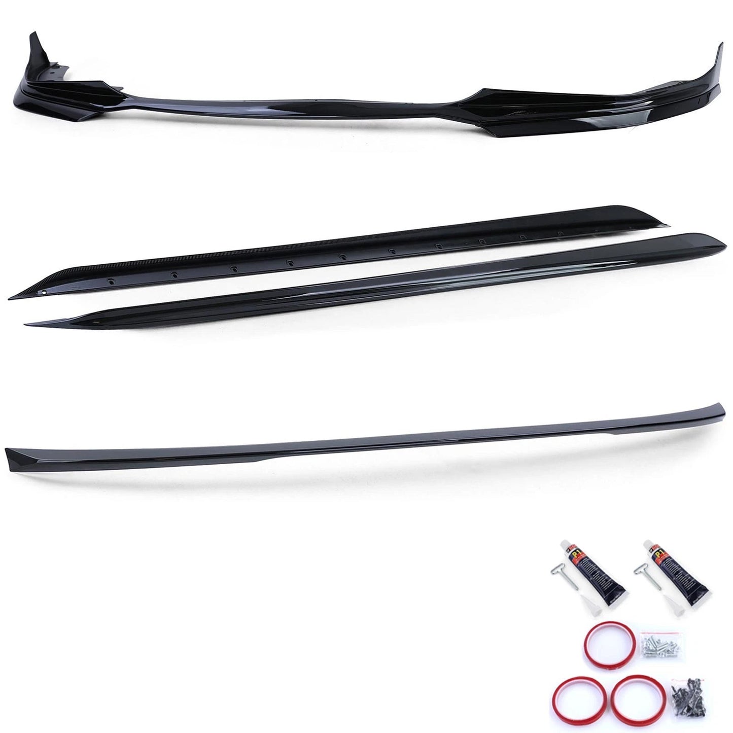 🎀Kit Bodykit Spoiler Anteriore + Posteriore + Davanzali per BMW Serie 3 G20 🎀