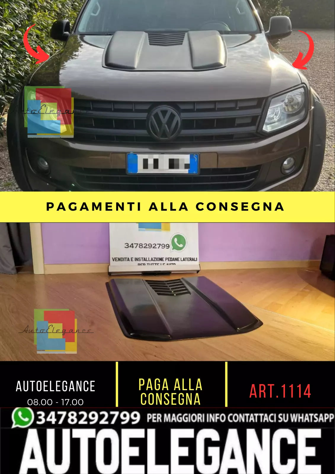 1114 Presa d'aria del bagagliaio adatta per VW Amarok 2010-2020