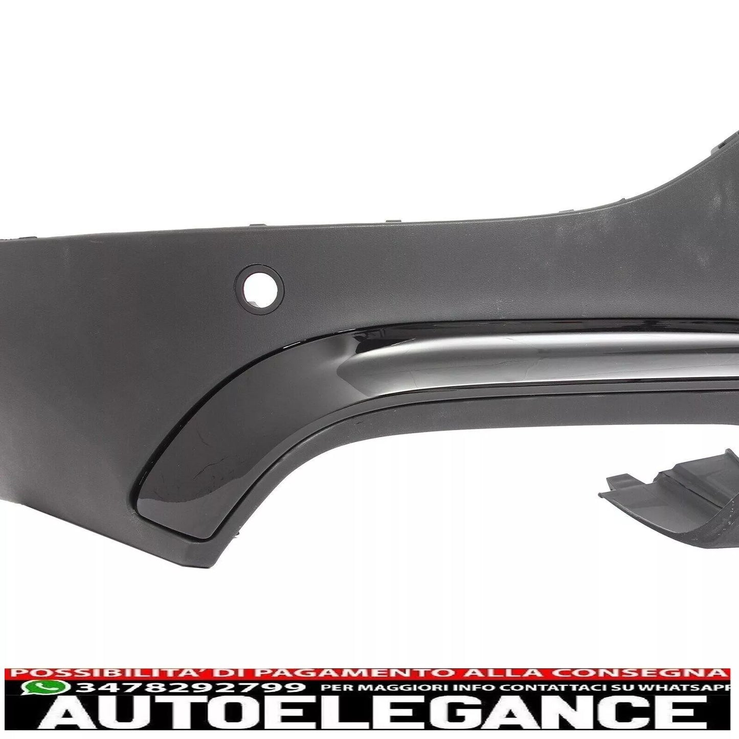 Terminale di scarico diffusore posteriore per mercedes glc c253 nero 63 amg otti