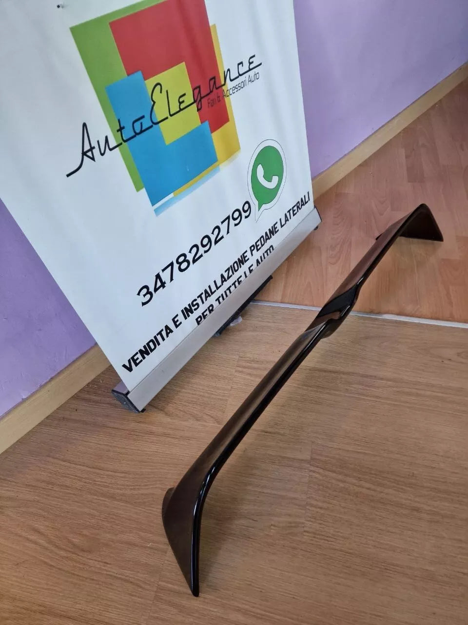 SPOILER TETTO POSTERIORE PER VW GOLF 7 7.5 SOLO PER GTI GTD R-LINE NERO LUCIDO