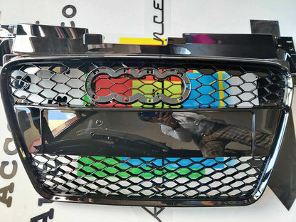 GRIGLIA ANTERIORE BORDO NERO AUDI TT 8J 2006-2014 CALANDRA RSTT NIDO D'APE