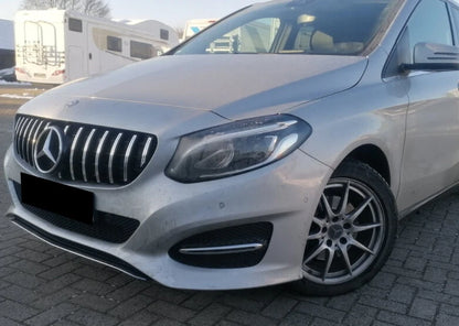 GRIGLIA ANTERIORE MERCEDES CLASSE B W246 11-14 MASCHERINA AMG PROFILI SATINATI