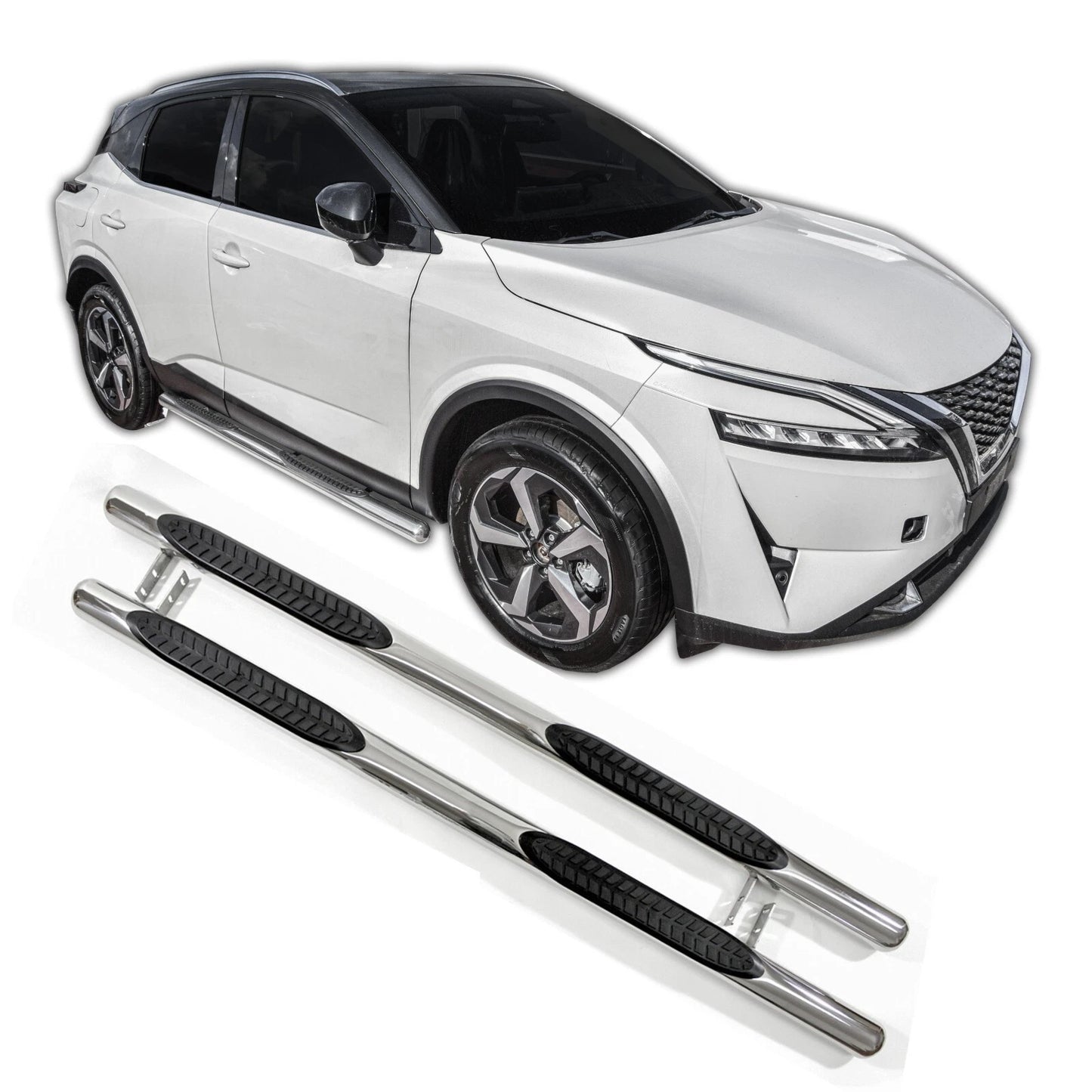 💫ART.5499 Laterali Pedane Inox Nissan Qashqai J12 2021 💫