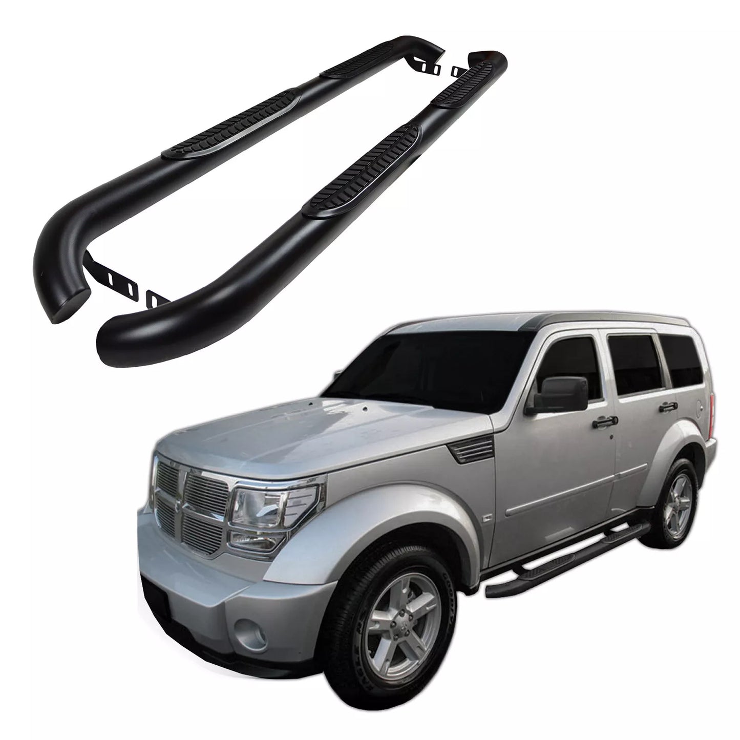 💫ART.5526 Pedane Laterale Inox per Dodge Nitro 2007-2012💫