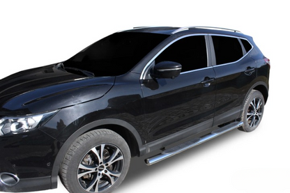 💫ART.5546 Pedane Laterale Inox per Nissan Qashqai J11 2014-2018💫