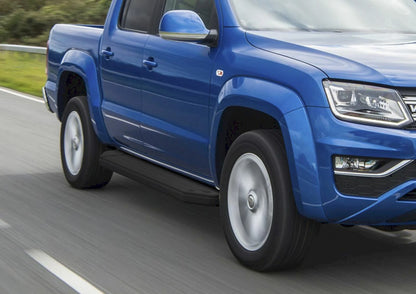💫ART.5559 Pedane Laterale Alluminio per VW Amarok 16-22 Premium Nero RIVAL💫