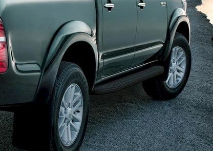 💫ART.5566 Pedane Laterale Alluminio per Toyota Hilux 2005-2015 Premium Nero💫