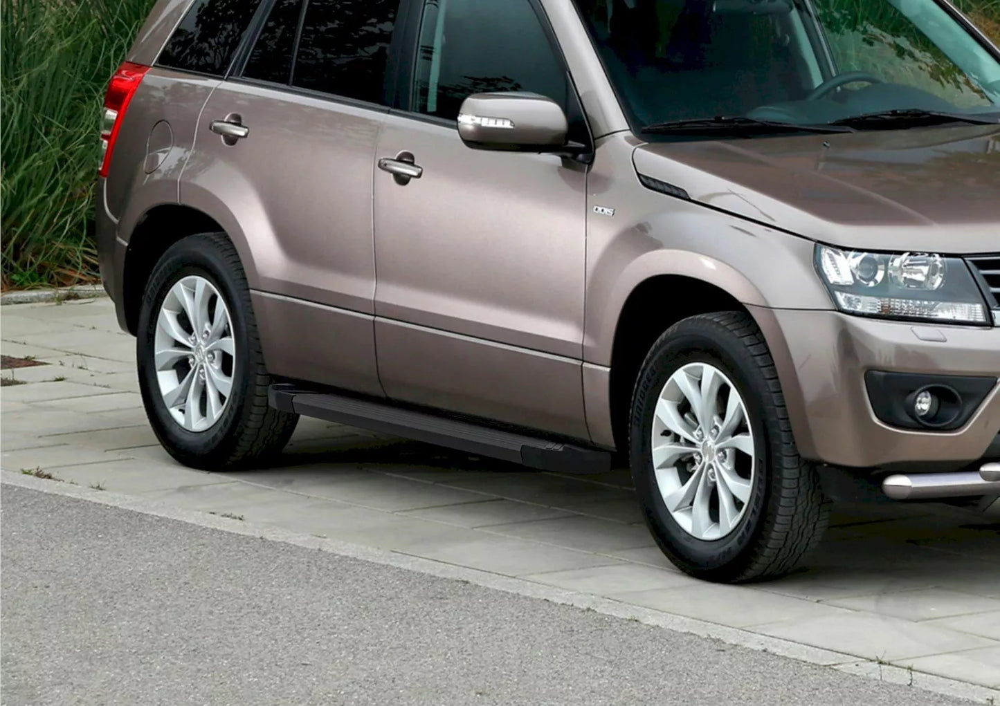 💫ART.5575 Pedane Laterali Alluminio per Suzuki Grand Vitara 05-16 Basic Black💫