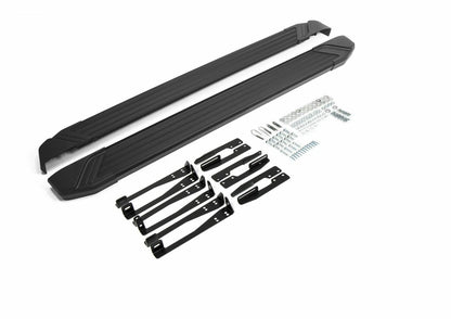 💫ART.5589 Pedane Laterale Alluminio Per Forester 2013+ Basic Black RIVAL💫