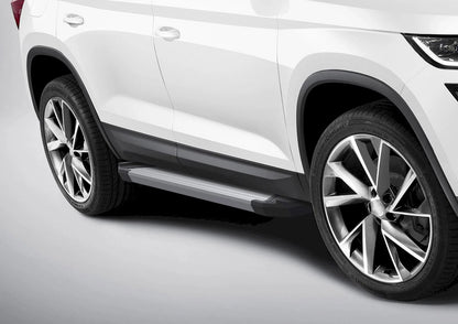💫ART.5601 Pedane Laterale Alluminio Per Skoda Kodiaq 2017-2023 Basic RIVAL💫