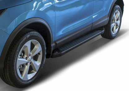 💫ART.5607 Pedane Laterale Alluminio Per Nissan Qashqai 2018-2021 Basic Black 💫