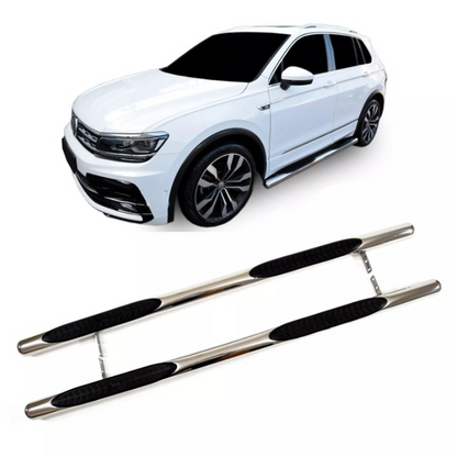 💫ART.5677 Pedane Laterale Inox per VW Tiguan 2016-2024💫