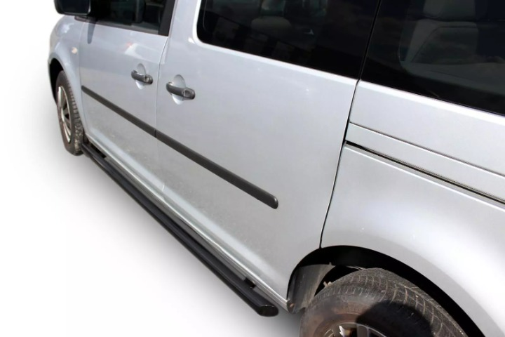 💫ART.5733 Pedane Laterale Inox per VW Caddy 2003-2015 Nero💫