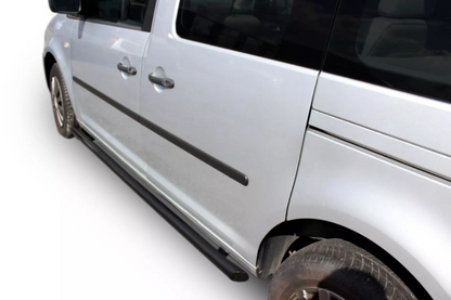💫ART.5733 Pedane Laterale Inox per VW Caddy 2003-2015 Nero💫