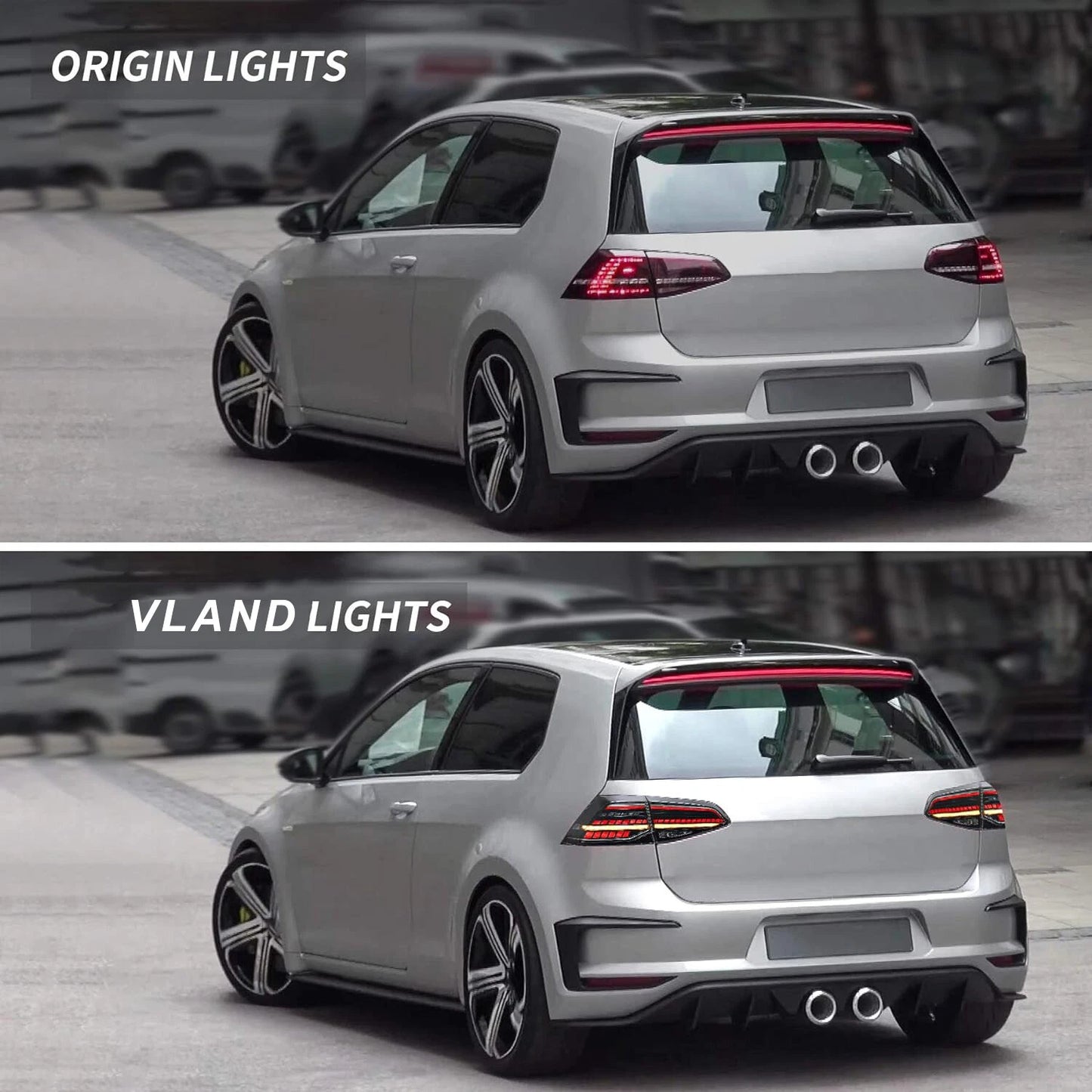 💫ART.5849 FARI POSTERIORI A LED FUME' LED SEQ per VW GOLF 7 2013-2019💫