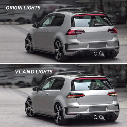 💫ART.5849 FARI POSTERIORI A LED FUME' LED SEQ per VW GOLF 7 2013-2019💫