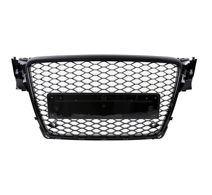 🔥ART.6101 GRIGLIA ANTERIORE NIDO D’APE NERO LUCIDO PER AUDI A4 B8 2008–2012🔥