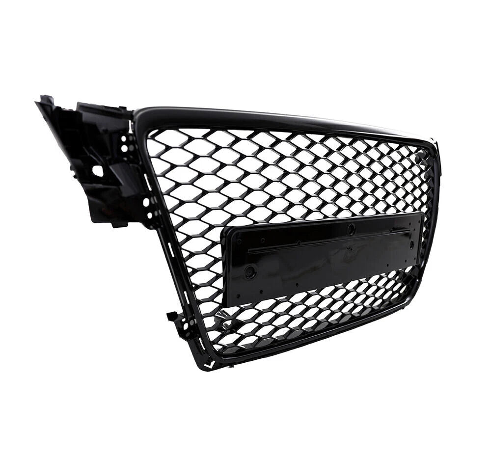 🔥ART.6101 GRIGLIA ANTERIORE NIDO D’APE NERO LUCIDO PER AUDI A4 B8 2008–2012🔥
