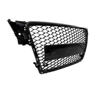 🔥ART.6101 GRIGLIA ANTERIORE NIDO D’APE NERO LUCIDO PER AUDI A4 B8 2008–2012🔥