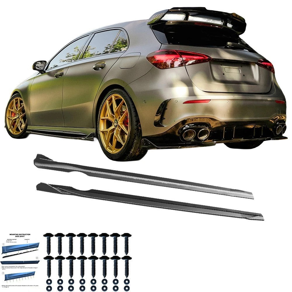 🔥ART.6246 MINIGONNE LATERALE PER MERCEDES CLASSE A A45 S W177 DAL 2019🔥