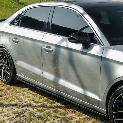 🔥ART.6250 MINIGONNE LATERALI PER AUDI A3 8V FACELIFT SEDAN 2016–2020🔥