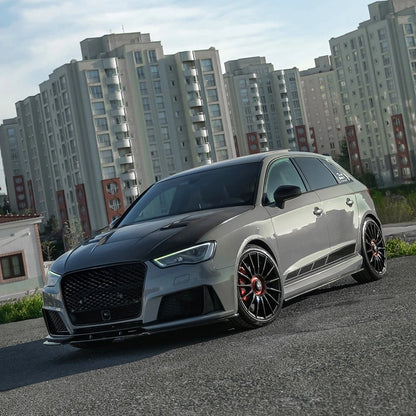 🔥ART.6385 MINIGONNE LATERALE PER AUDI RS3 8V SPORTBACK FACELIFT 2015–2020🔥