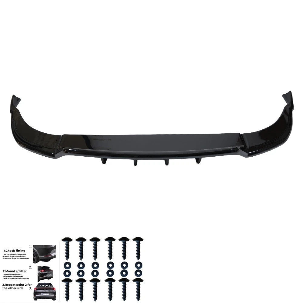 🔥ART.6462 SPLITTER POSTERIORE ADATTO PER AUDI Q8 S-LINE MK1 2018–2023🔥