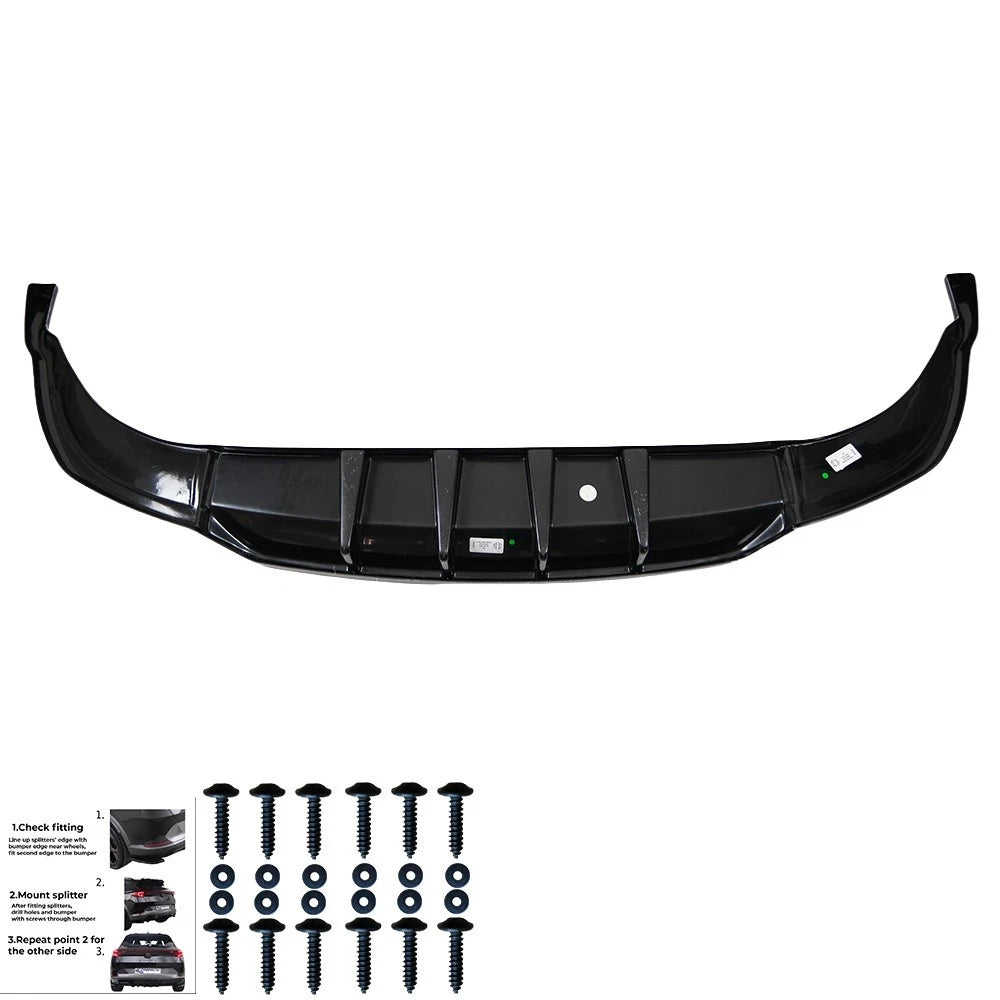🔥ART.6462 SPLITTER POSTERIORE ADATTO PER AUDI Q8 S-LINE MK1 2018–2023🔥