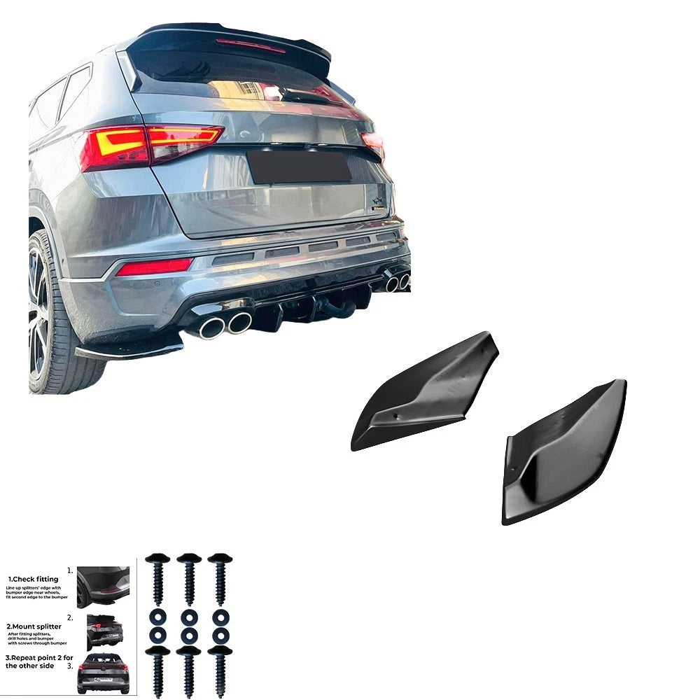 🔥ART.6517 SPLITTER POSTERIORE COMPATIBILE CON CUPRA ATECA MK1 DAL 2018🔥