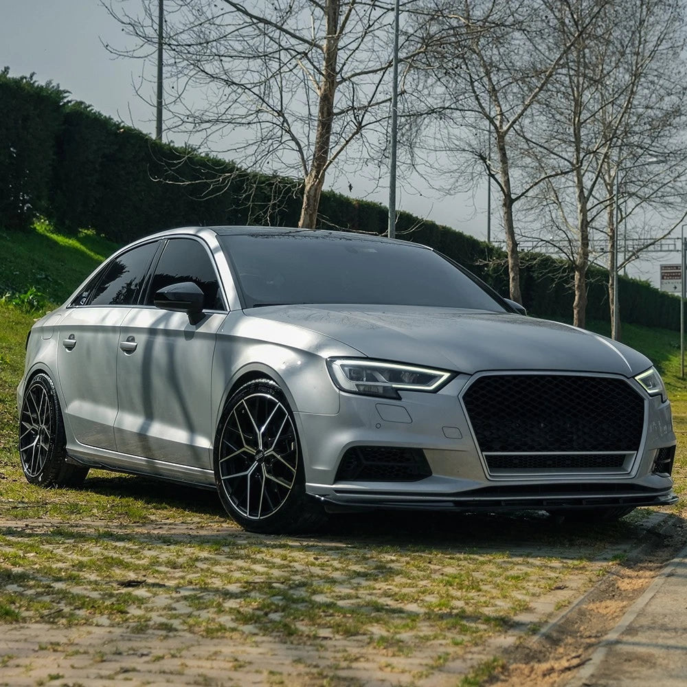 🔥ART.6543 SPOILER ANTERIORE ADATTO PER AUDI A3 8V FACELIFT BERLINA 2016–2020🔥