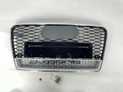 💕ART.6343 GRIGLIA NERA LUCIDA ADATTO PER AUDI A7 4G 2010-2014 LOOK RS7💕