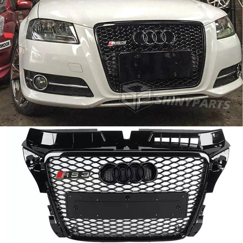 💕ART.6360 GRIGLIA ADATTA PER AUDI A3 S3 8P 2008-2012 LOOK RS3 💕