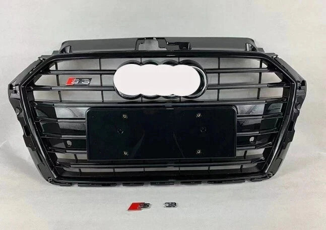 💕ART.6495 GRIGLIA NERA NIDO D'APE ADATTA PER AUDI A3 8V 2017-2019 LOOK RS3💕