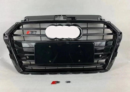 💕ART.6495 GRIGLIA NERA NIDO D'APE ADATTA PER AUDI A3 8V 2017-2019 LOOK RS3💕