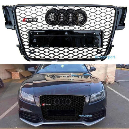 💕ART.6597 GRIGLIA NERA LUCIDA ADATTA PER AUDI A5 B8 8K SLINE S5 2007-2011💕