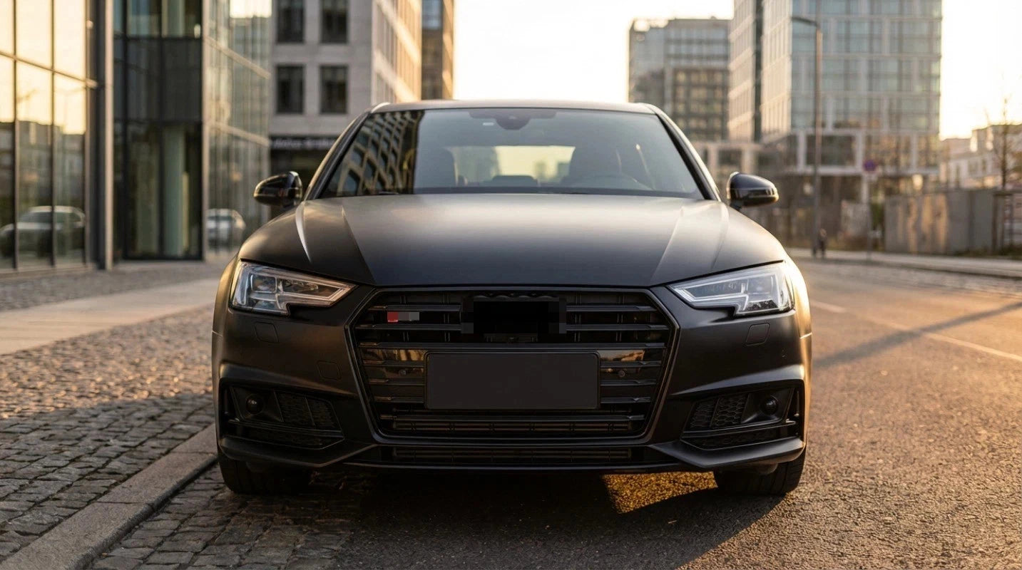 💕ART.6334 GRIGLIA NERA LUCIDA ADATTO PER AUDI A4 B9 8W 2016-2019 LOOK S4💕