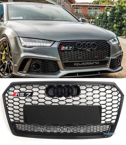 💕ART.6314 GRIGLIA NERA ADATTO PER AUDI A7 S7 2016-2018 RS7 LOOK💕