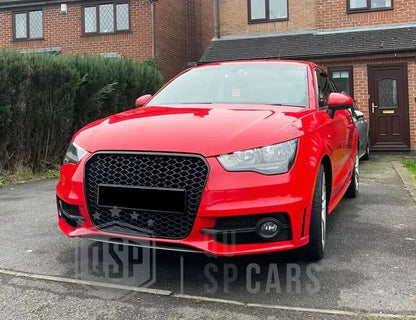 💕ART.6239 GRIGLIA NERA LUCIDA ADATTA PER AUDI A1 8X 2010-2014 LOOK RS1💕