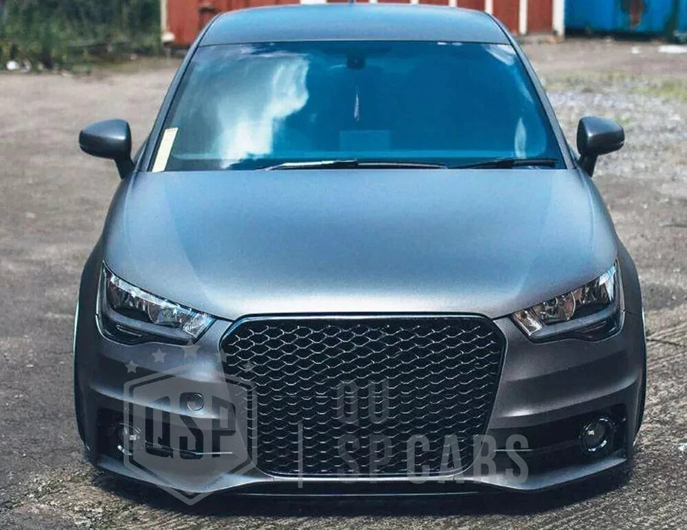 💕ART.6239 GRIGLIA NERA LUCIDA ADATTA PER AUDI A1 8X 2010-2014 LOOK RS1💕