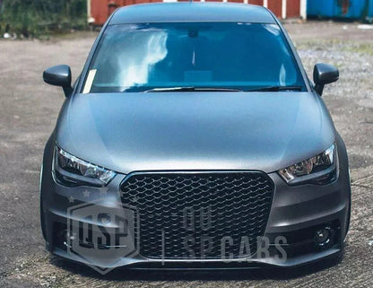 💕ART.6239 GRIGLIA NERA LUCIDA ADATTA PER AUDI A1 8X 2010-2014 LOOK RS1💕