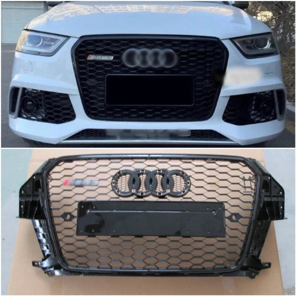 💕ART.6200 GRIGLIA NERA NIDO D'APE ADATTA PER AUDI Q3 8U 2012-2015 LOOK RSq3💕