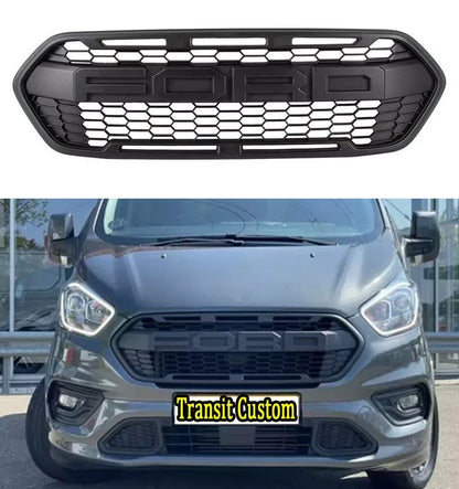 💕ART.6154 GRIGLIA NERA ADATTA PER FORD TRANSIT CUSTOM 2018-2023 RAPTOR LOOK💕