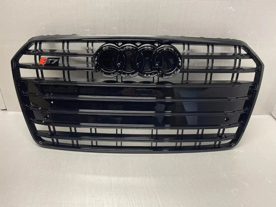 ART.4345 GRIGLIA ANTERIORE NERA S7 LOOK PER AUDI A7 4G 2015+ FACELIFT