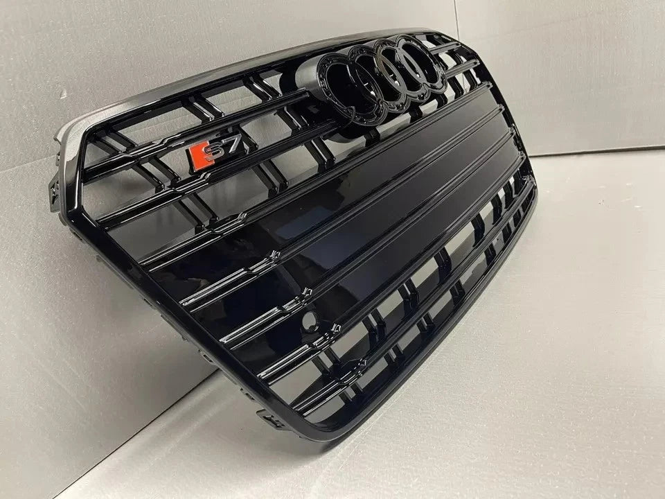ART.4345 GRIGLIA ANTERIORE NERA S7 LOOK PER AUDI A7 4G 2015+ FACELIFT