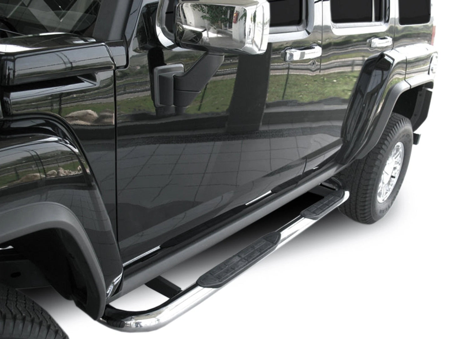 🔥ART.8499 BARRE LATERALI PEDANE INOX ADATTO PER HUMMER H3 2005-2010🔥