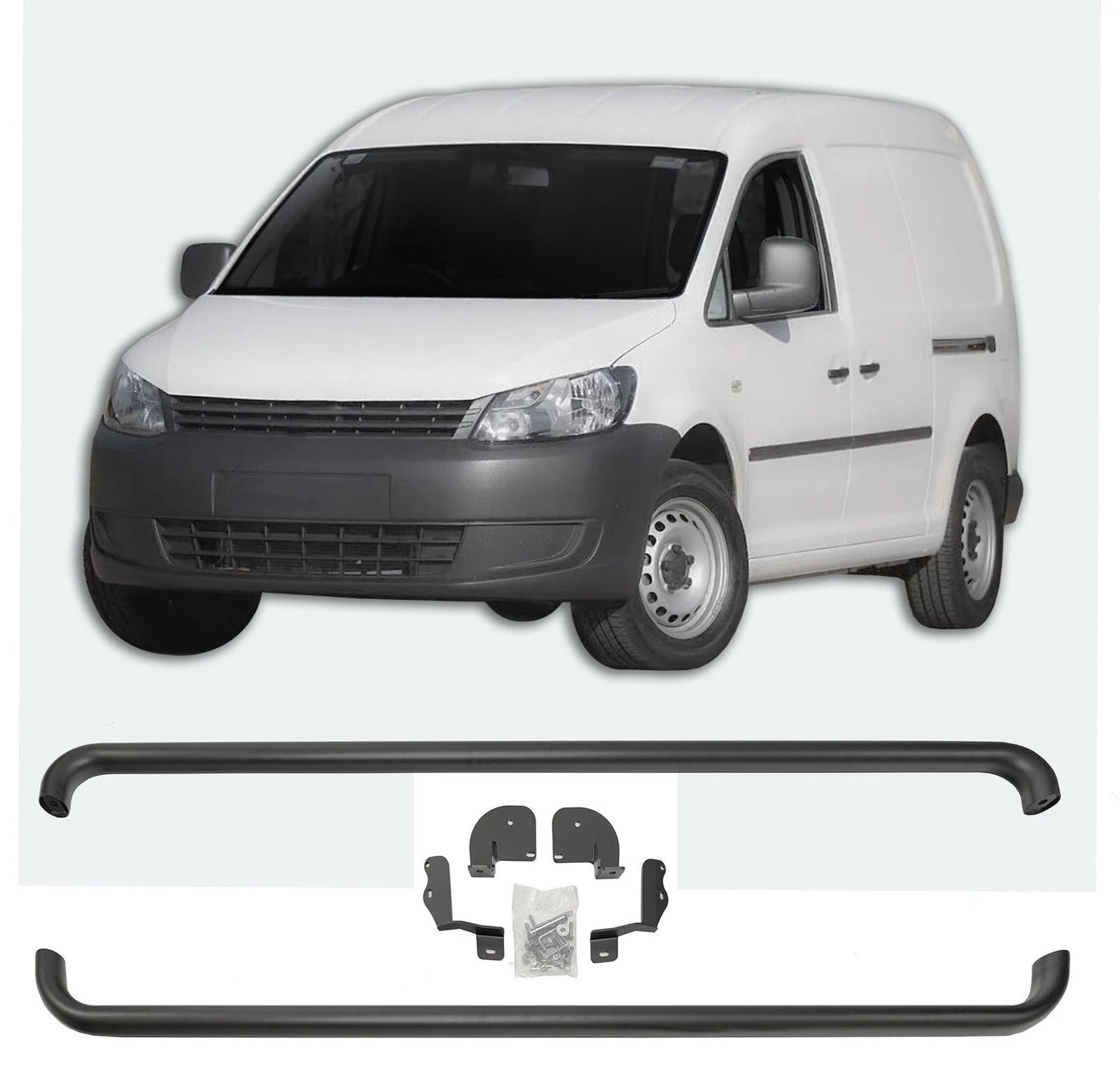 🔥ART.8503 BARRE LATERALI PEDANE INOX ADATTO PER  VW CADDY Dal 2010-2015🔥
